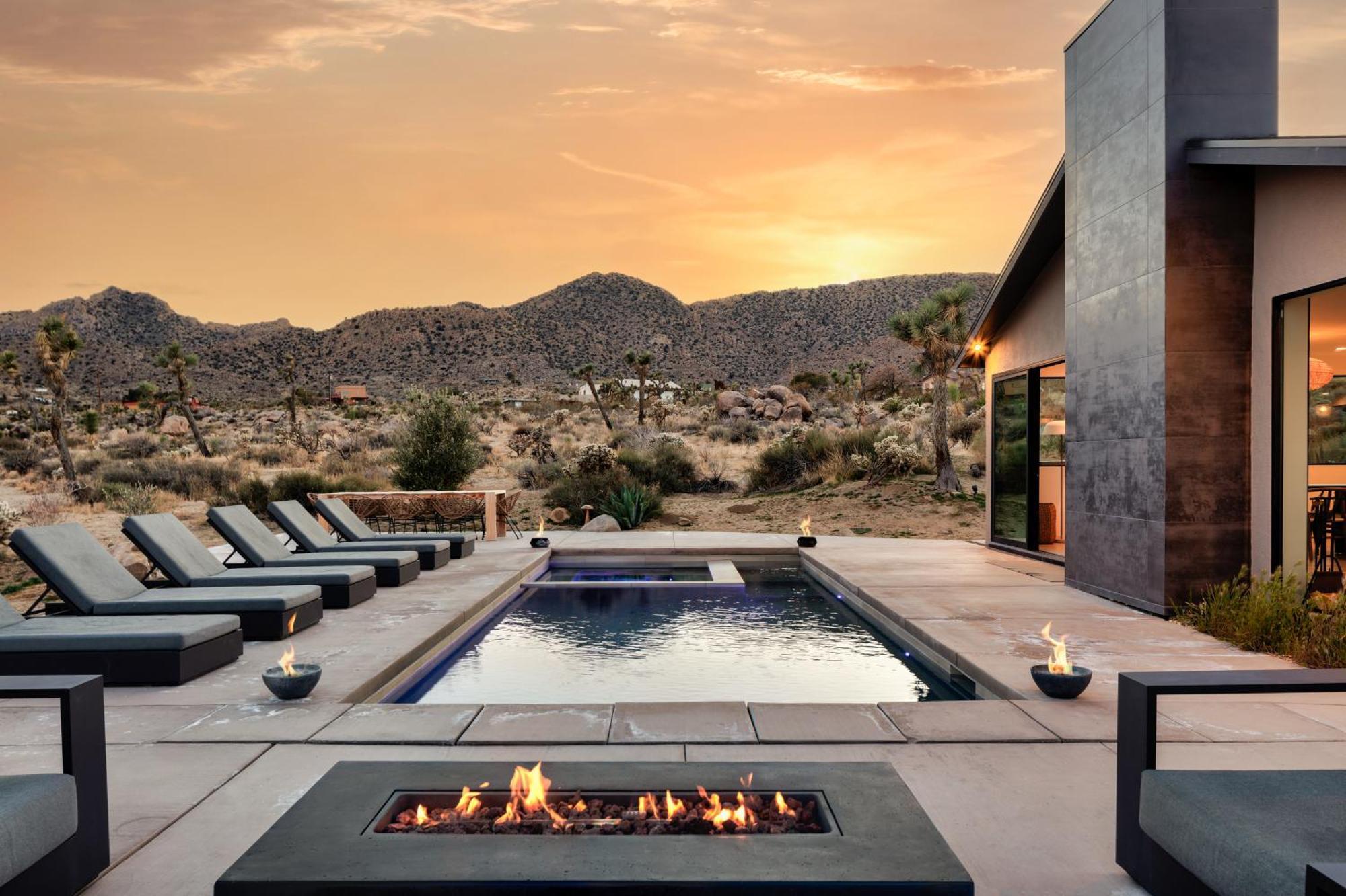 Amaru Muru - Luxury Retreat With Pool/Hot Tub/Yoga 约书亚树 外观 照片